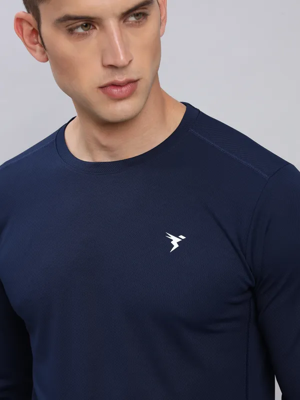 Technosport Men's Active Blue Running TShirt